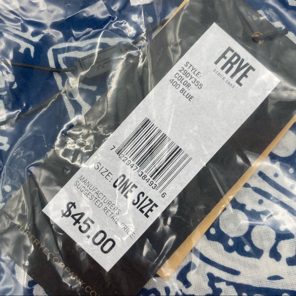 NWT Frye Blue Opal Paisley Bandana - Picture 10 of 11